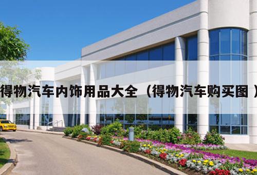 得物汽車內(nèi)飾用品大全（得物汽車購買圖 ）